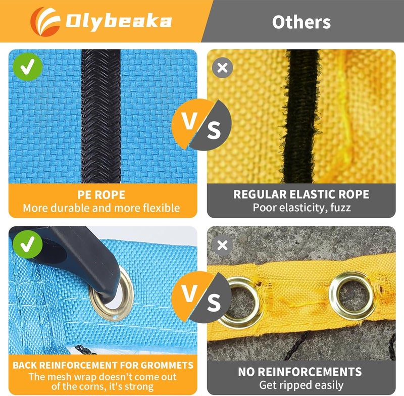 Olybeaka All-in-one Portable Badminton & Pickleball Net Set for Backyard Beach Driveway with Height Adjustable Poles, Durable Net, 2 Aluminum Badminton Rackets + 2 Pickleball Paddles - Image 3